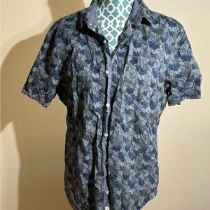 Men's Blue Floral Shirt